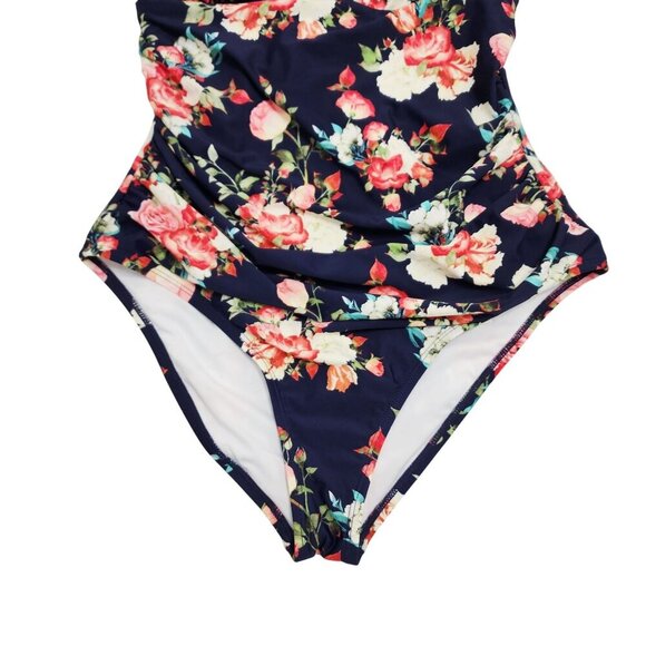 Cupshe Womens Floral Print One-Piece Swimsuit With Strappy Back Design SIZE M - Picture 6 of 12